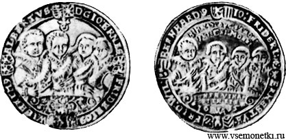 Ахбрюдерталер, Саксония-Веймар, 1615, серебро