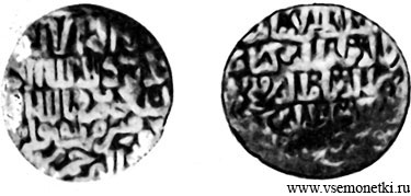 Сельджуки Рума, дирхам, чеканенный на монетном дворе в Конии в 1245-1257, серебро