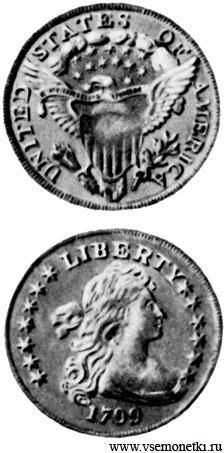 США, доллар типа 1798-1804, серебро