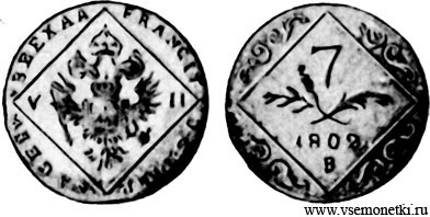 Австрия, Франц II (1790-1806), зибенкрейцер 1802, билон