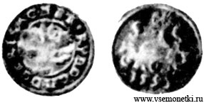 Чехия, малый грош 1591, серебро