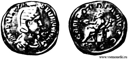 Рим, сестерций императрицы Отацилии Северы (244-249), медно-цинковый сплав