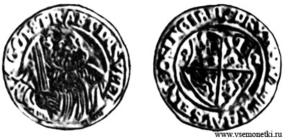 Саксония, Иоганн-Фридрих, трофейный грошен 1542 в честь победы Шмалькальденского союза, серебро