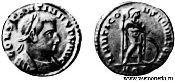 Восточно-Римская империя, демифоллис Константина I (307-337), бронза