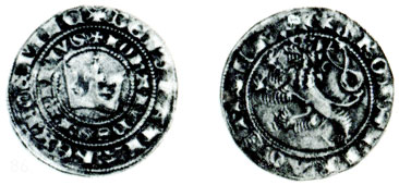 Таблица 14. Пражский грош, серебро, Ян I Люксембургский, 1310-1346 гг.
