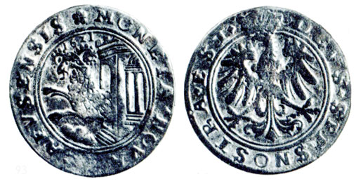Таблица 15. Талер, серебро, Швейцария, кантом Шафхаузен, 1621 г.
