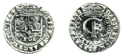 Таблица 18. Тымф, серебро, Польша, 1664 г.